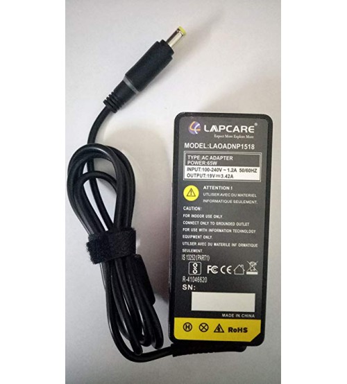 Acer Laptop Adapter from Lapcare with LED Light, Model no. LAOADNP1518 (High Quality)